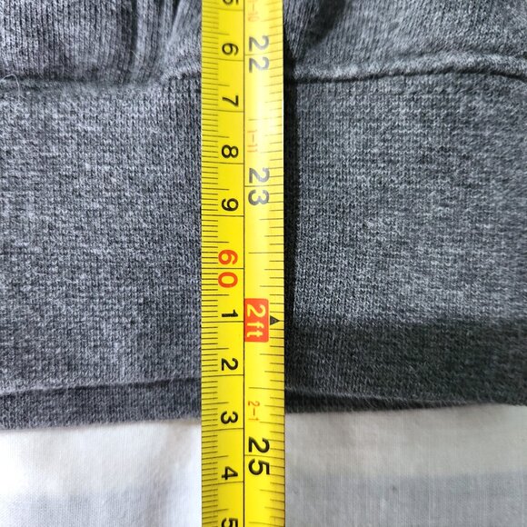 LL Bean Sweater Jacket Men's XL Regular Gray Fleece Lined Full Zip Casual - Picture 9 of 10